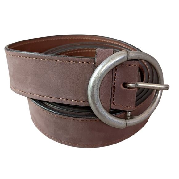 Allen Edmonds Men’s Brown Leather Belt Size 44 Made In USA 17527 - Picture 1 of 16